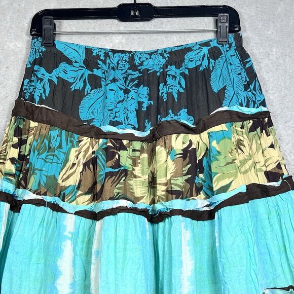 Alberto Makali Skirt Womens Size 10 Multicolored Gorgeous Floral Boho Maxi - Picture 2 of 10